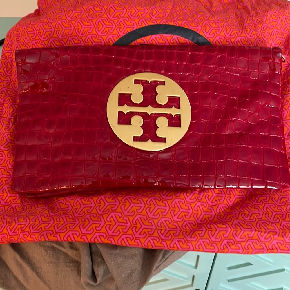 Tory Burch Red Leather Purse